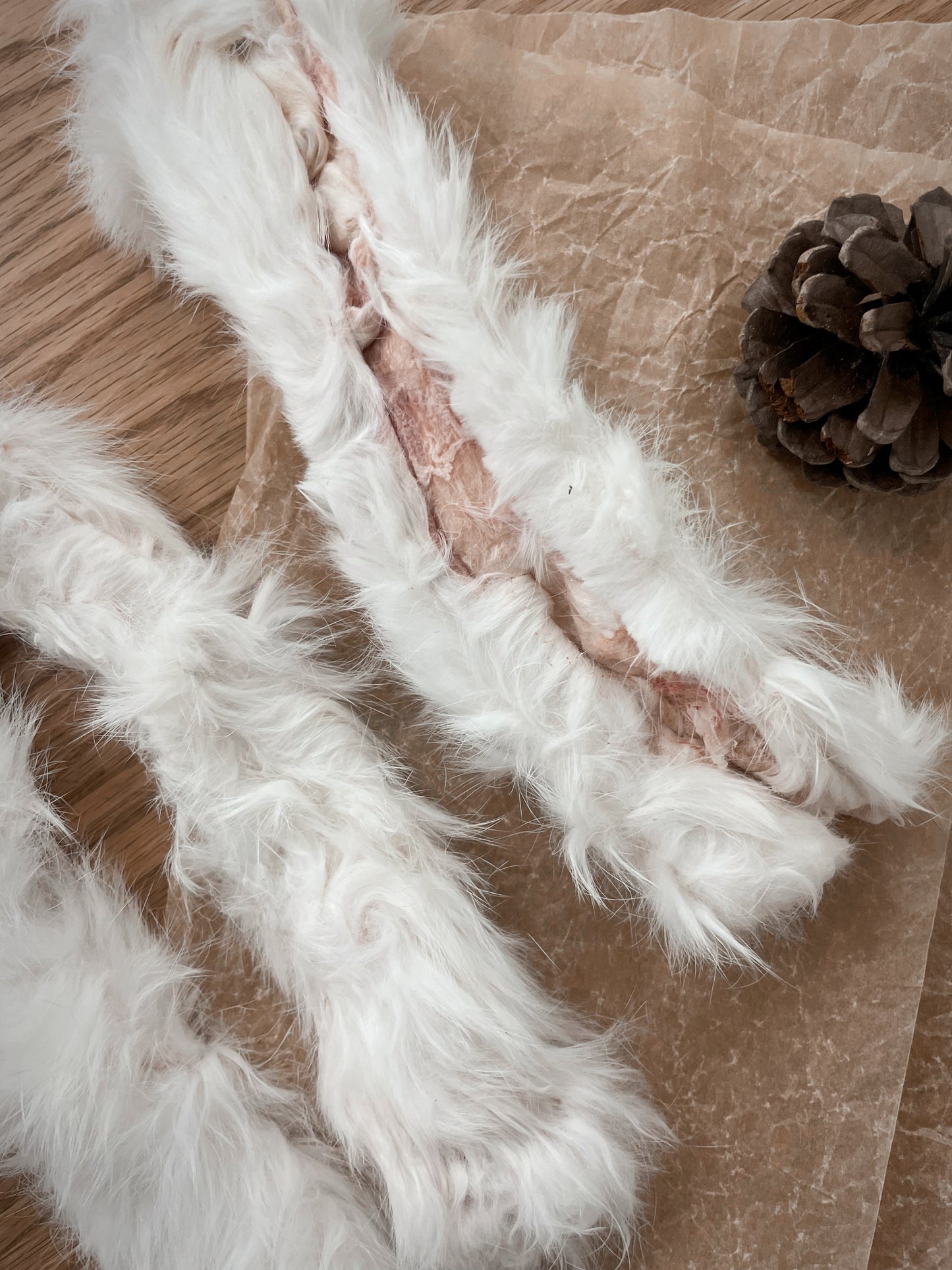 Rabbit Skin (With Fur) - 2 pcs, 50g
