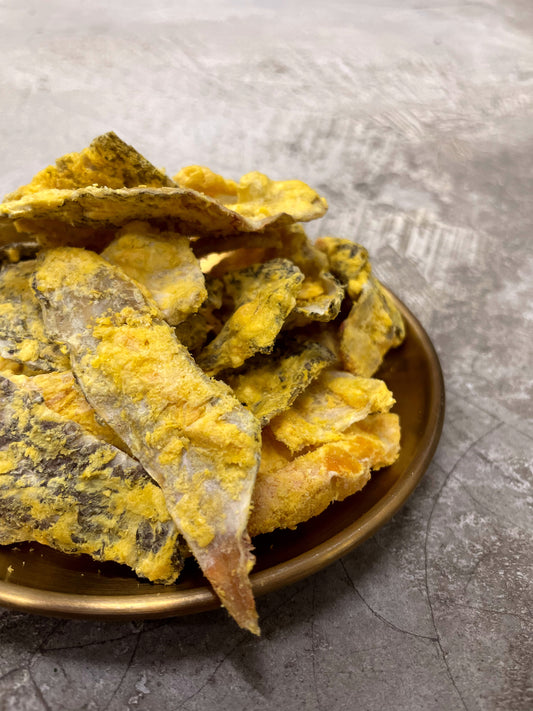 "Salted" Duck Egg Salmon Skin - 40g